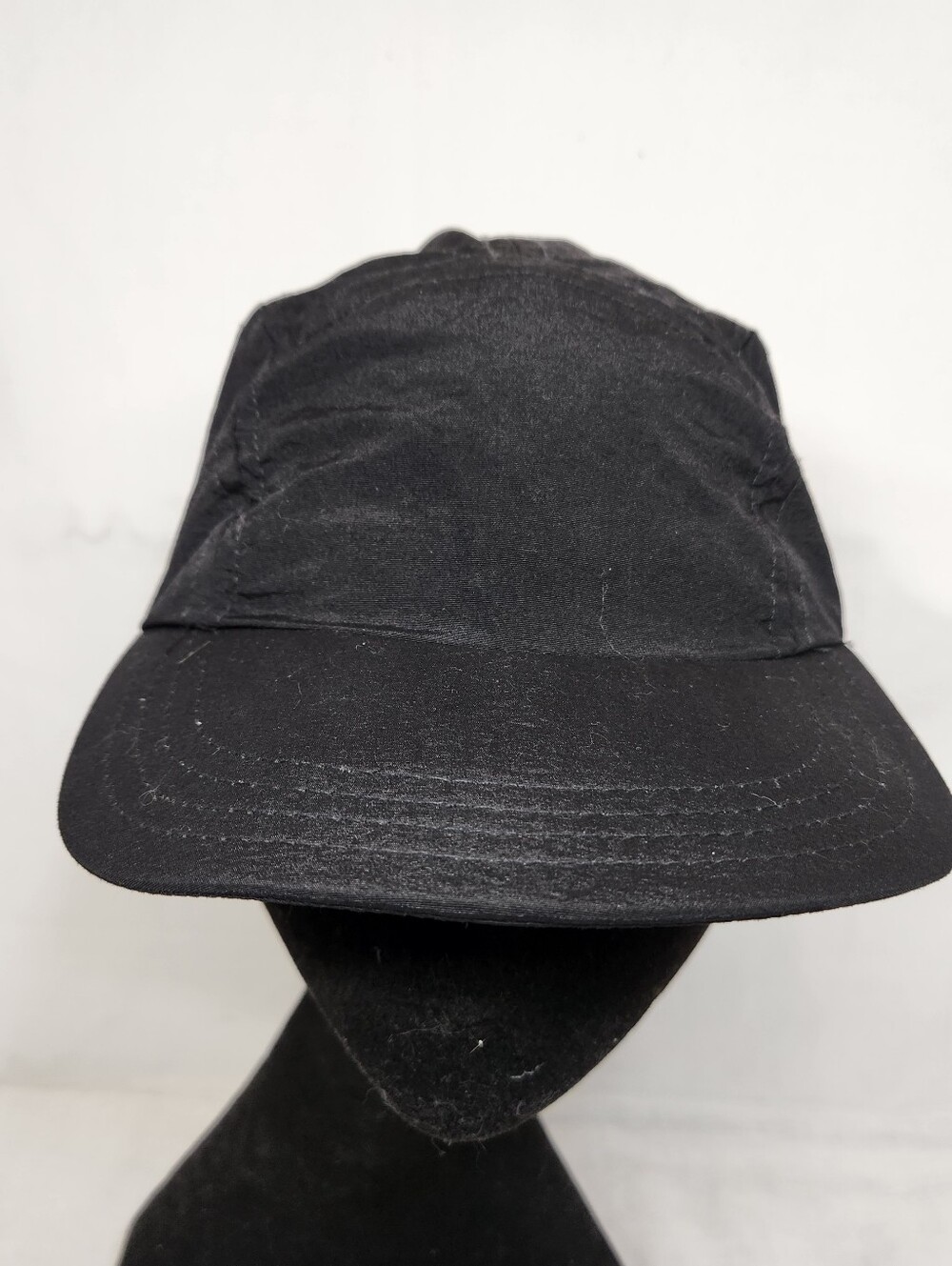 VTG TAMCAT San Francisco Black Nylon Earflaps Baseball Hat Adjustable MEDIUM - Picture 2 of 8
